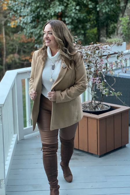 Shades of camel and brown. A perfect Thanksgiving look that is slightly elevated but also comfortable .

#LTKmidsize #LTKstyletip #LTKSeasonal
