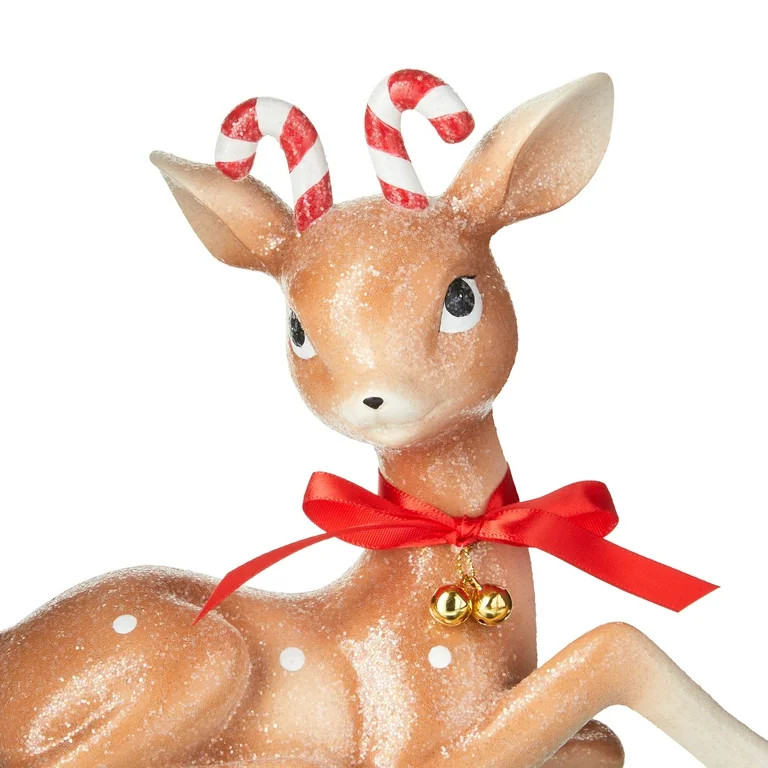 Holiday Time Deer Christmas Figurine Decor New With Tag | Walmart (US)