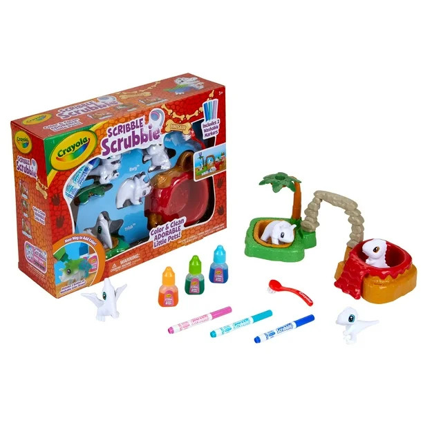 Crayola Scribble Scrubbie Dinosaur Island Playset, Easter Gift for Girls & Boys, Beginner Child -... | Walmart (US)