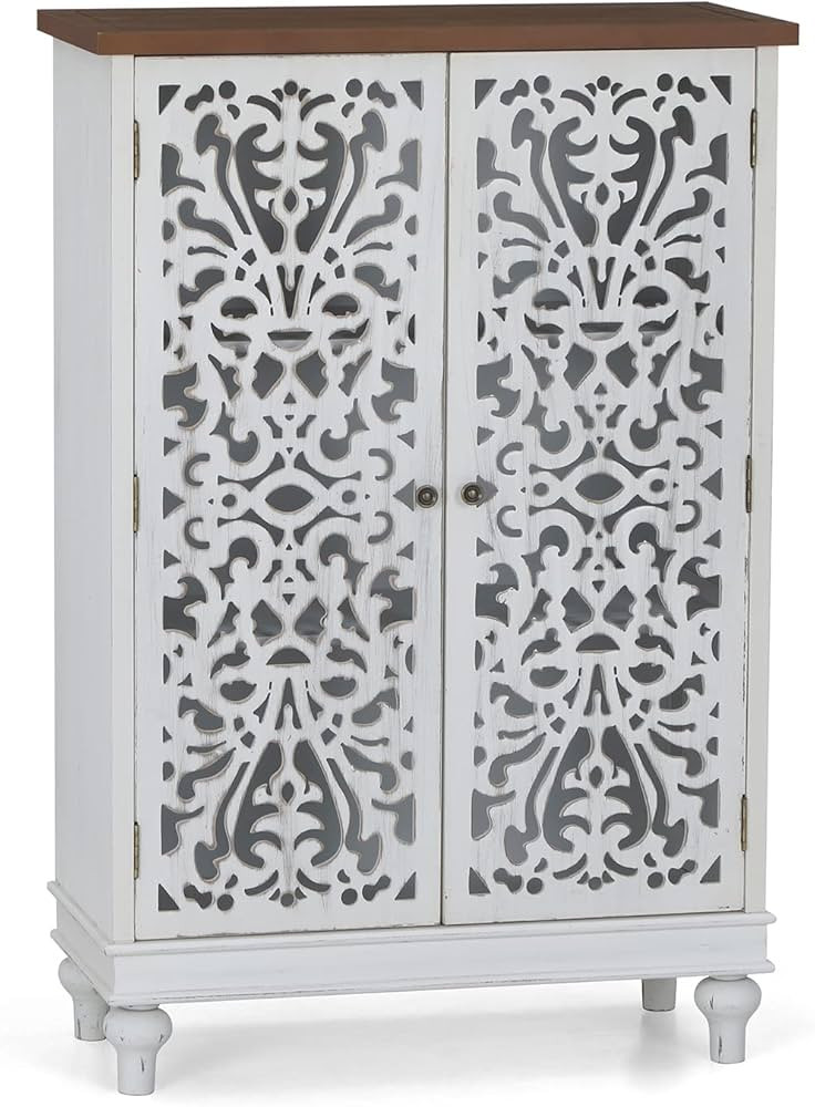 Sophia & William Tall Storage Cabinet 47.4", Decorative 2-Door Tall Accent Cabinet, for Living Ro... | Amazon (US)