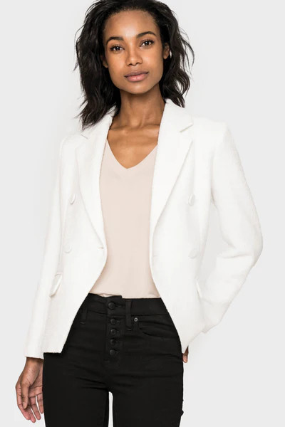 Double Breasted Boucle Blazer | Gibsonlook