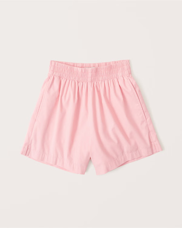 Women's Poplin Pull-On Shorts | Women's Bottoms | Abercrombie.com | Abercrombie & Fitch (US)