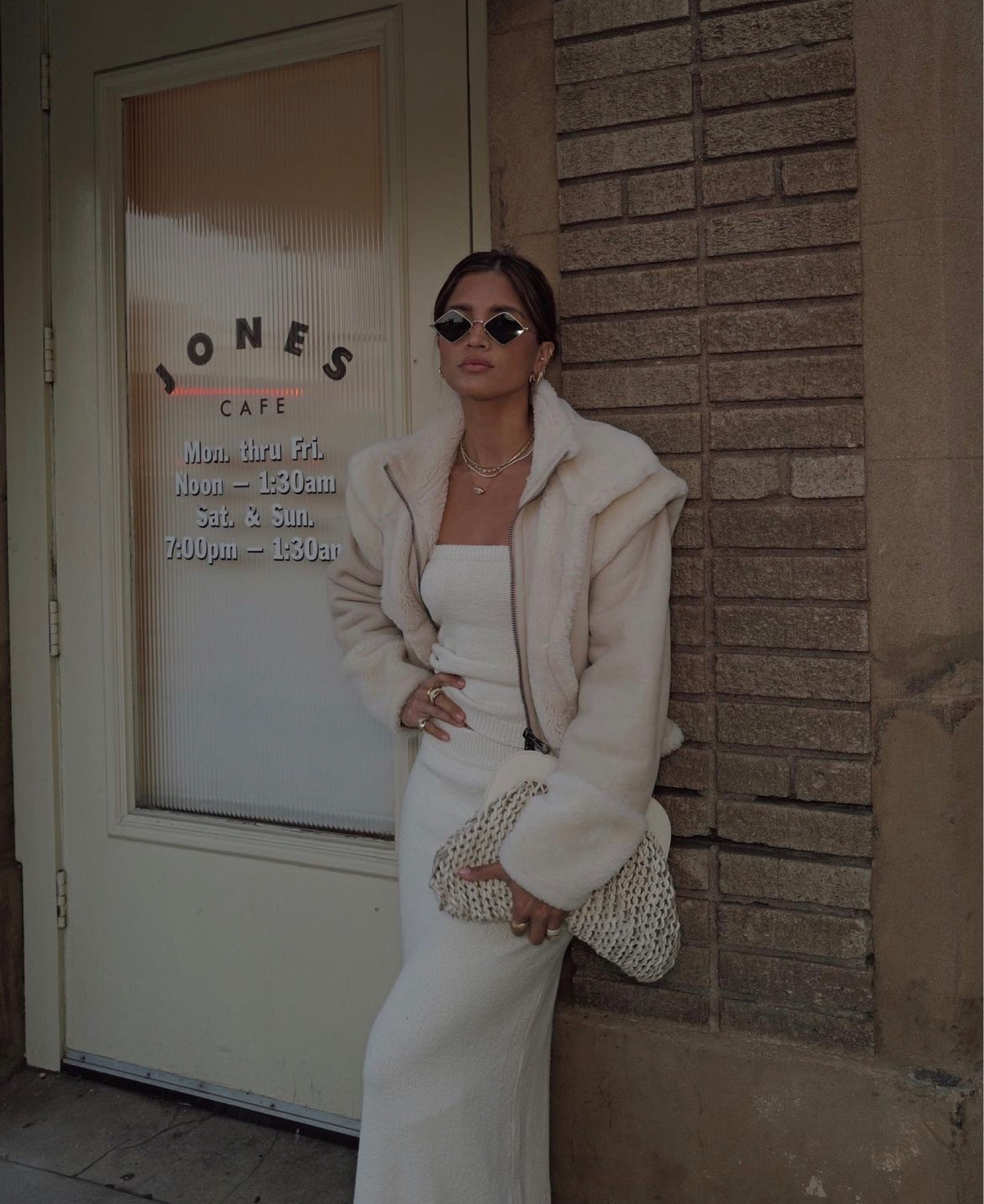 From last night on the way to dinner in my Monochromatic look🤍

#LTKshoecrush #LTKstyletip #LTKitbag