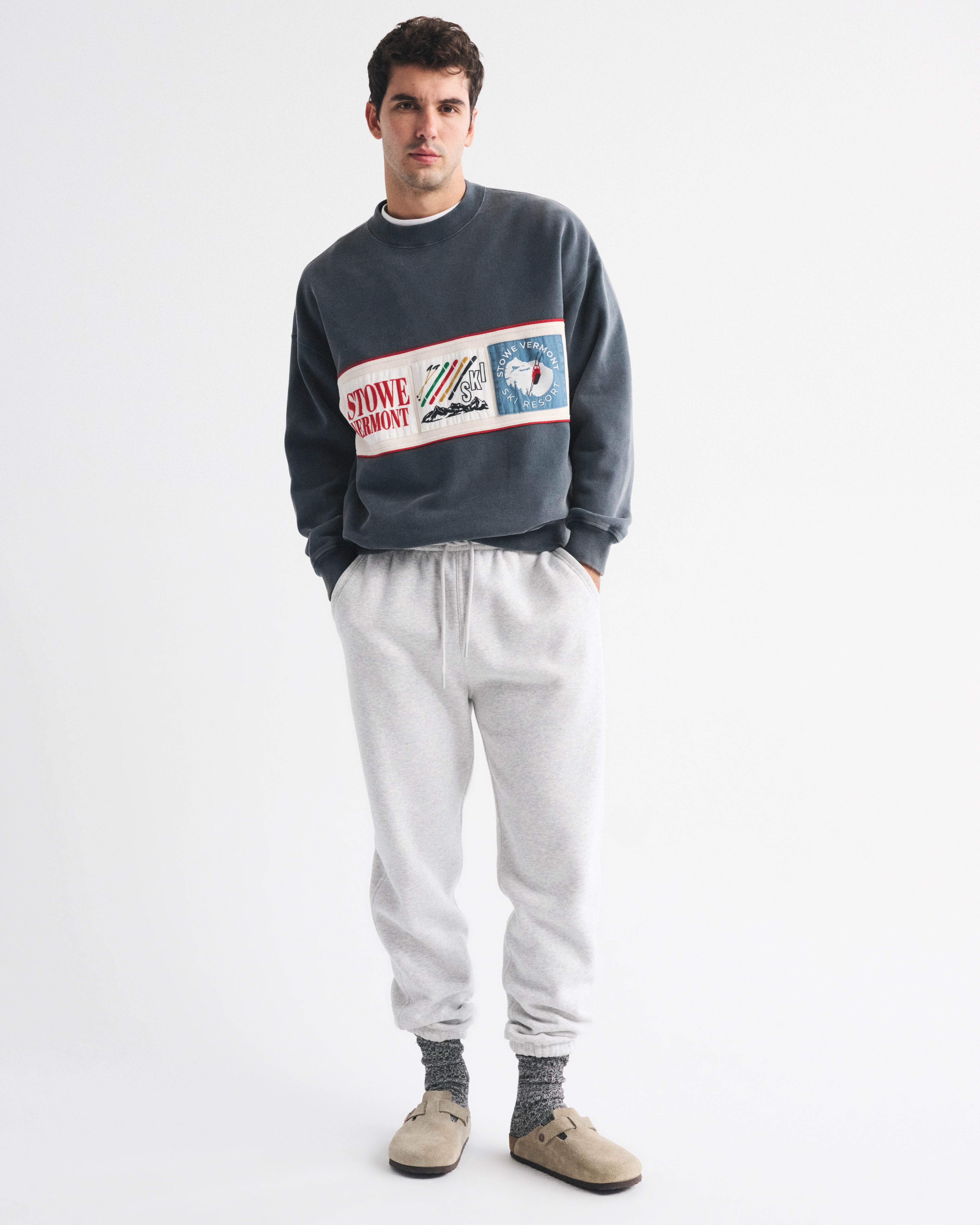 Ski Graphic Crew Sweatshirt | Abercrombie & Fitch (US)