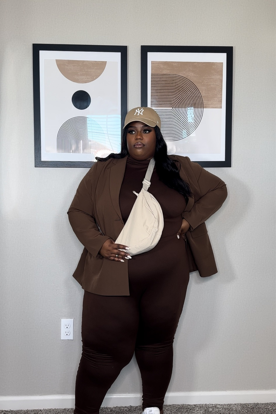 Fall outfit inspo, winter outfit inspo
Jumpsuit is from Fashion Nova, but I linked similar ones down below.