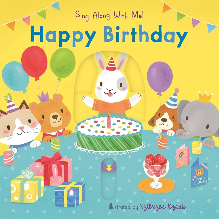 Happy Birthday: (An Interactive Board Book with Sliders and QR Code for Instrumental and Vocal Ve... | Amazon (US)