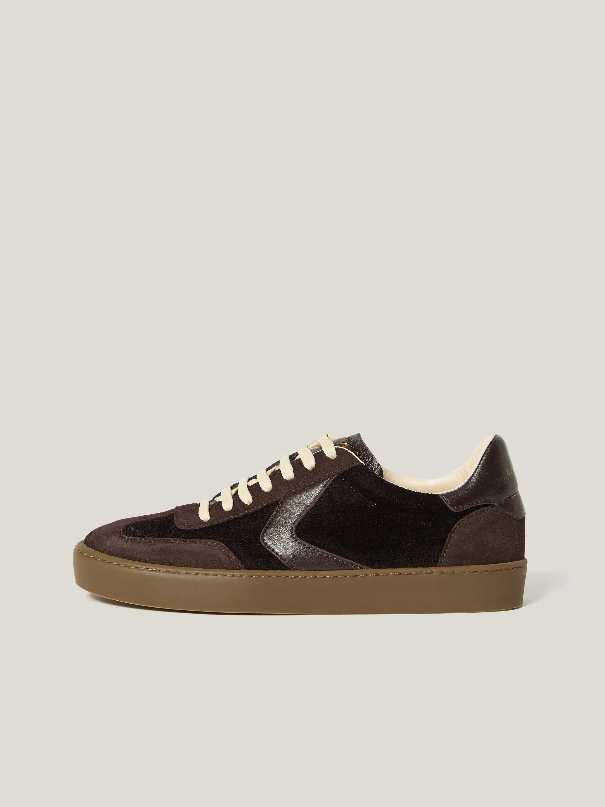 Portland Velvet Trainer | Chocolate | Jigsaw (UK)
