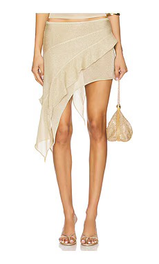 LIONESS Palisades Mini Skirt in Oyster from Revolve.com | Revolve Clothing (Global)