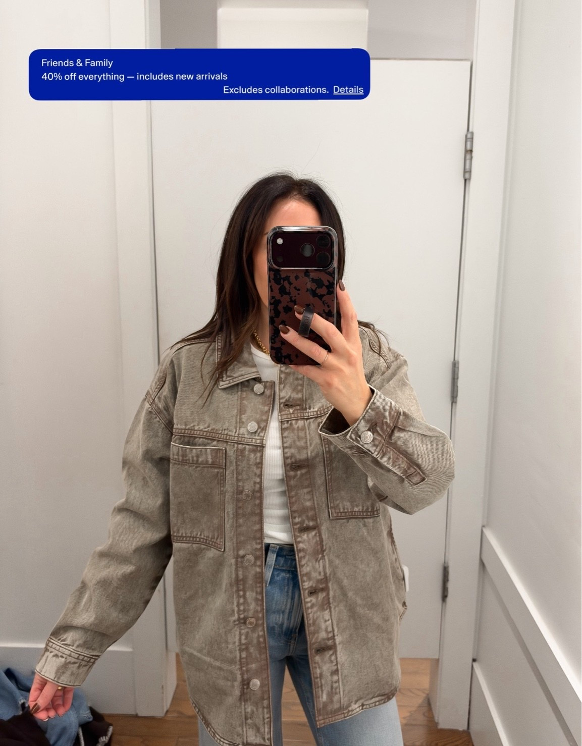 Love this GAP jacket so much and it’s on sale! 40% off for their friends and family