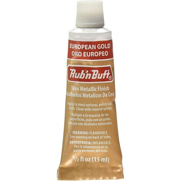 AMACO - Rub 'n Buff Wax Metallic Finish, (European Gold), (0.5-Fluid Ounce) (2-Pack) | Amazon (US)
