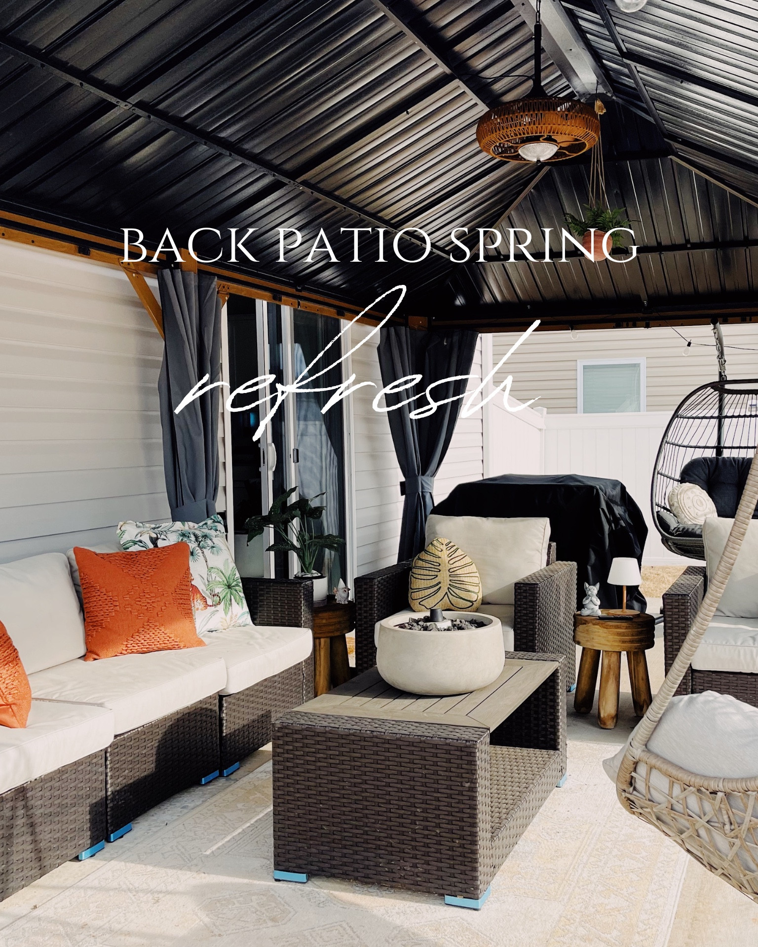 The patio got a much needed spring refresh. 🤍🌷

#LTKHome #LTKSpringSale #LTKSeasonal