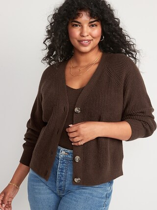 Shaker-Stitch Cardigan Sweater for Women | Old Navy (US)