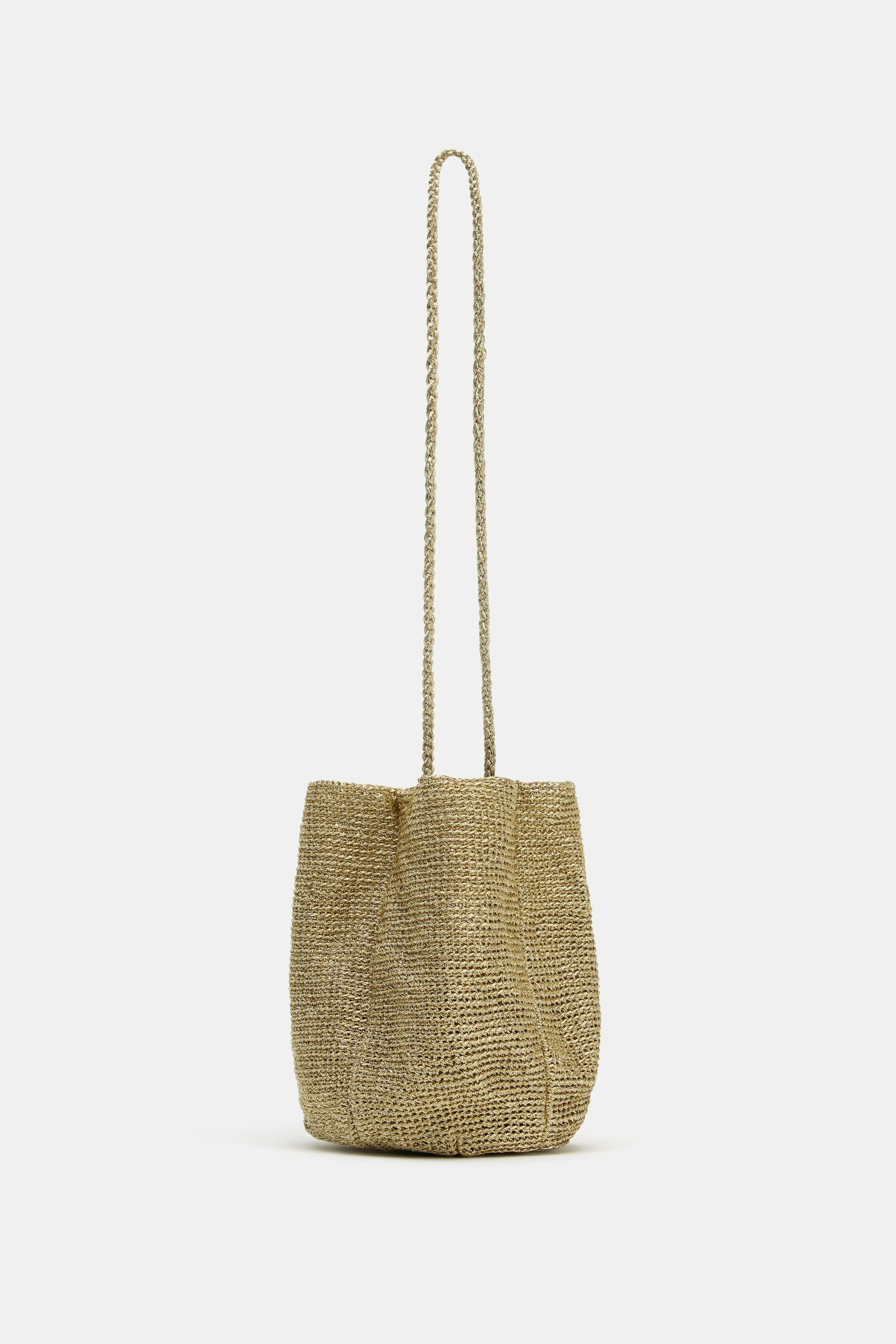 METALLIC BUCKET BAG | Zara US
