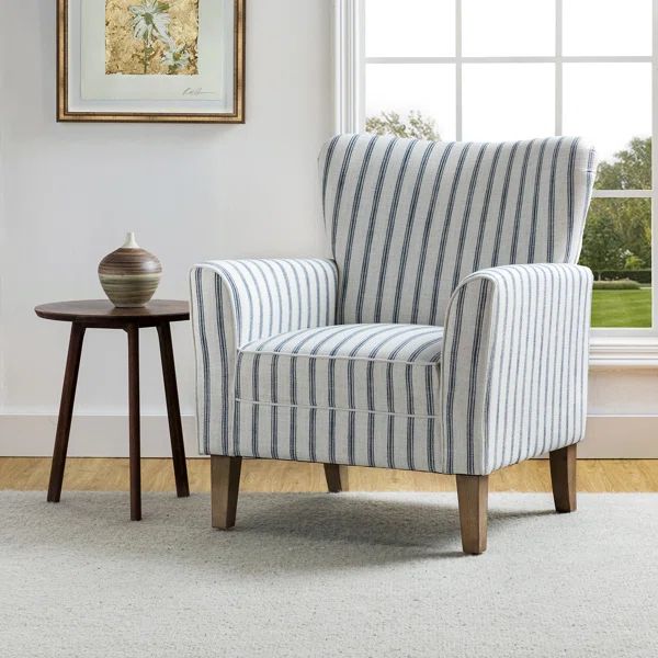 Tourad 31" W Polyester Armchair with Solid Wood Legs | Wayfair North America