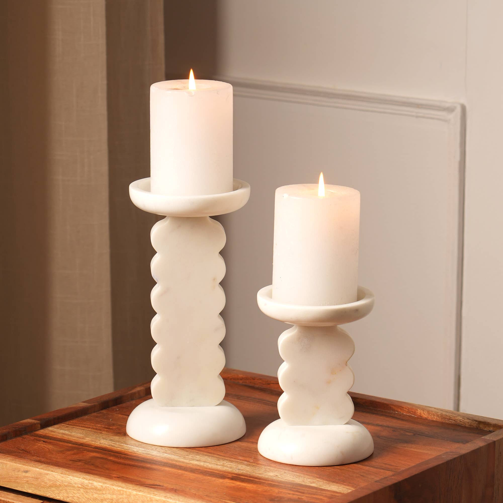 Expobazaar Marble Candle Holder (Small) - Premium Candle Holder for Home and Kitchen - Walmart.co... | Walmart (US)