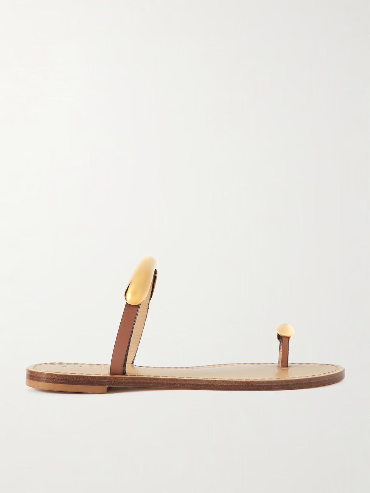 AMANU - Samburu Embellished Leather Sandals - Tan | NET-A-PORTER (UK & EU)