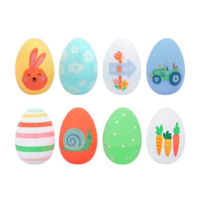 8ct Plastic Fashion Easter Eggs Pattern Design - Spritz™ | Target