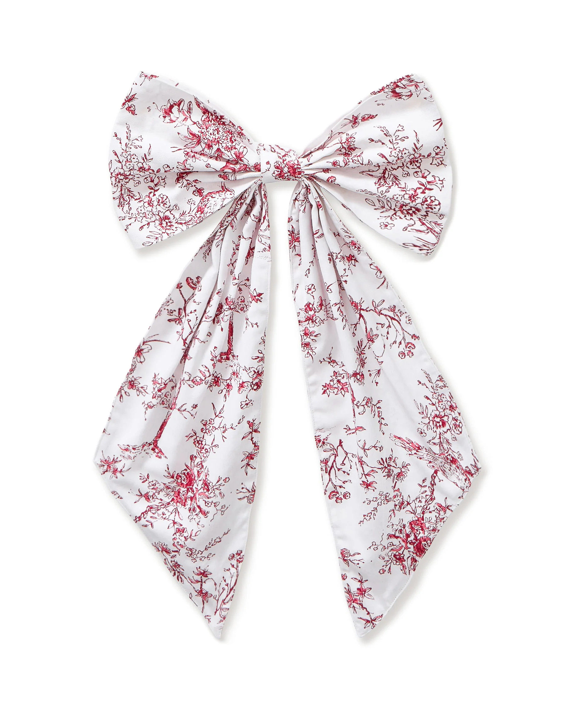 Wreath Bow in Red Timeless Toile | Petite Plume