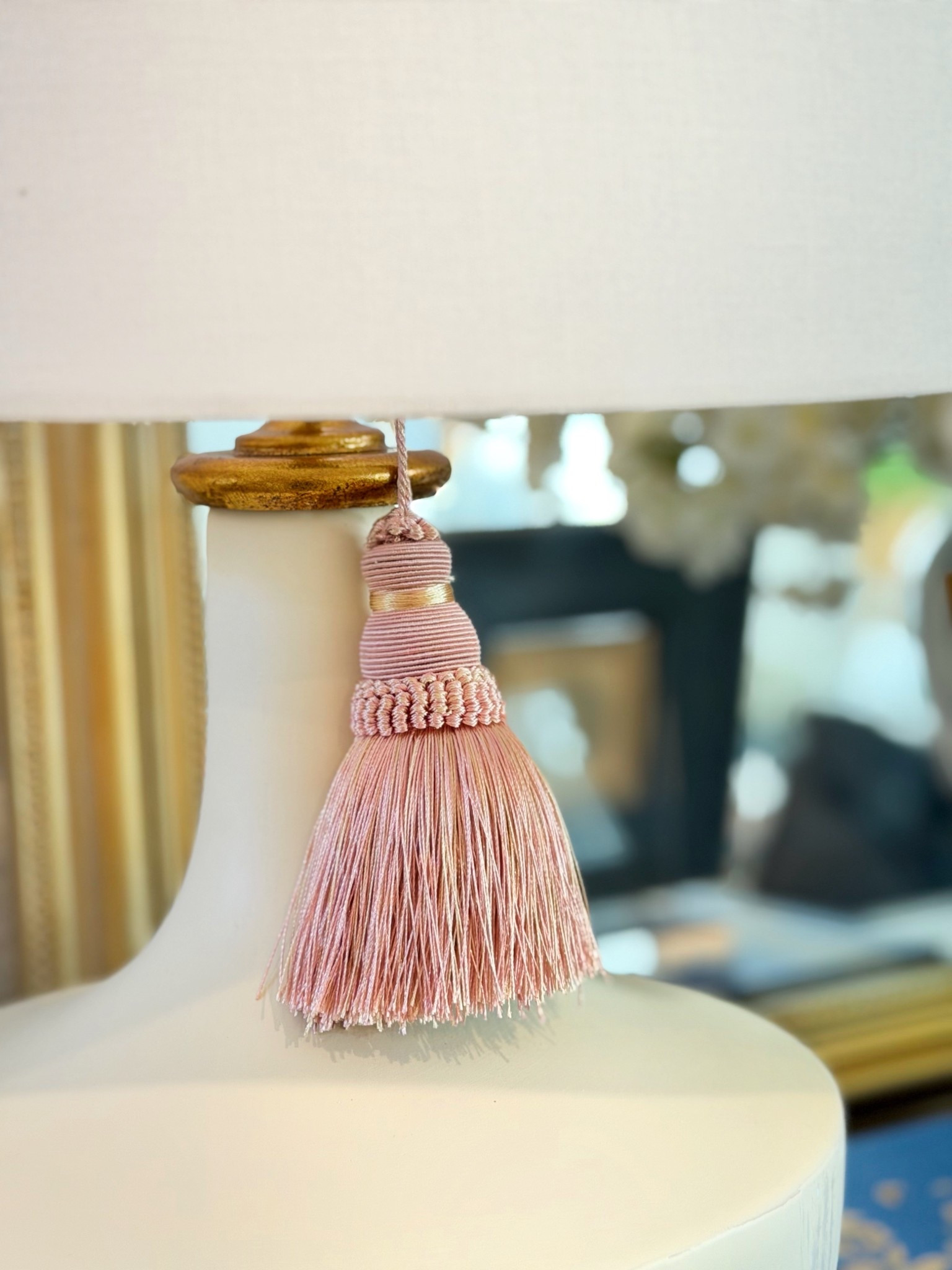 $8 Amazon tassels - pink is perfect for Valentine’s Day decorating 