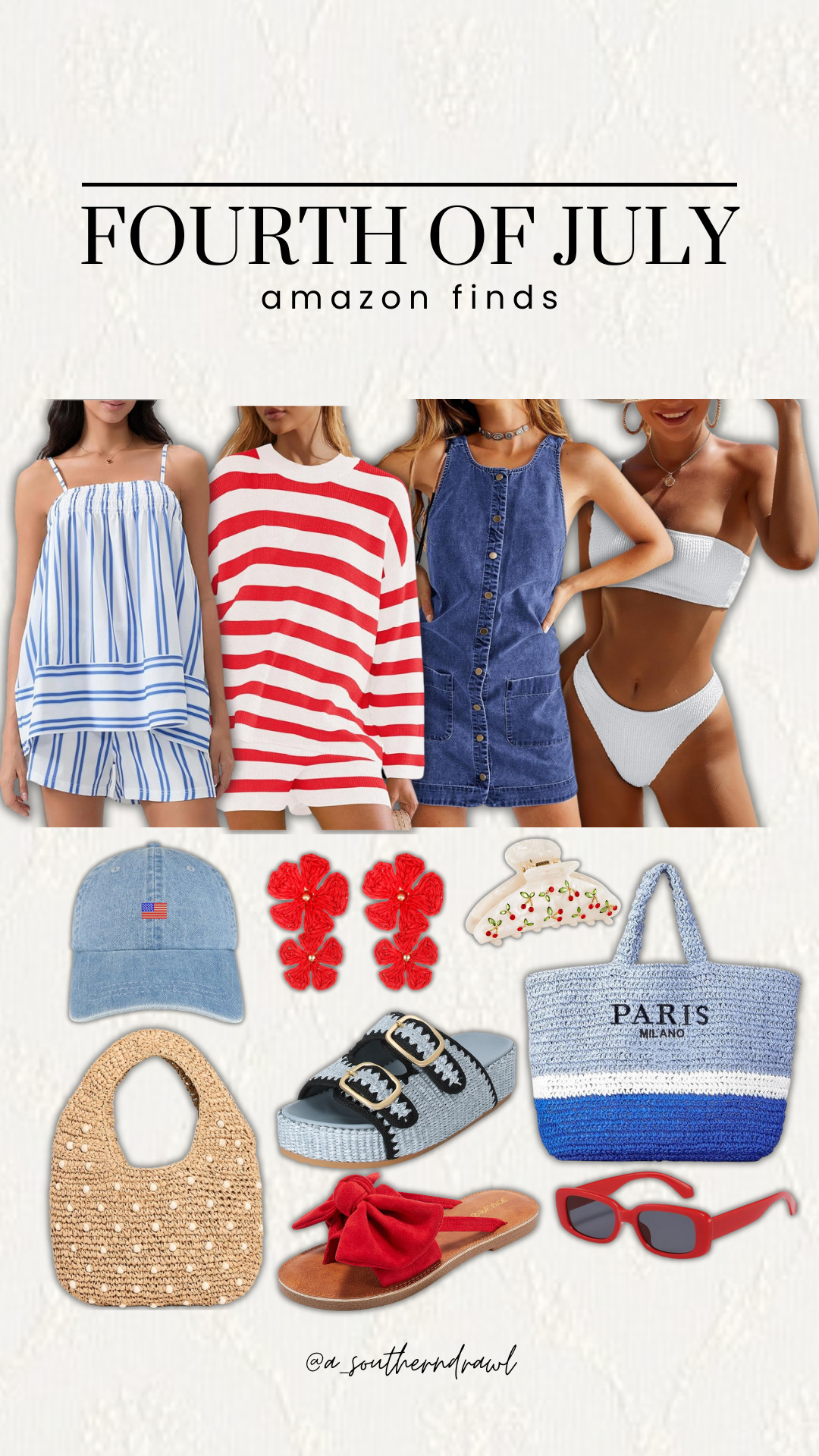 Amazon Fourth of July finds! 🇺🇸

amazon, fourth of july, fourth of july outfit, fourth of july accessories, red white & blue outfit, usa outfit, beach bag, pool outfit, beach outfit, american outfit, Grace White, A Southern Drawl 

 #LTKSeasonal #LTKFindsUnder50 #LTKSwim
