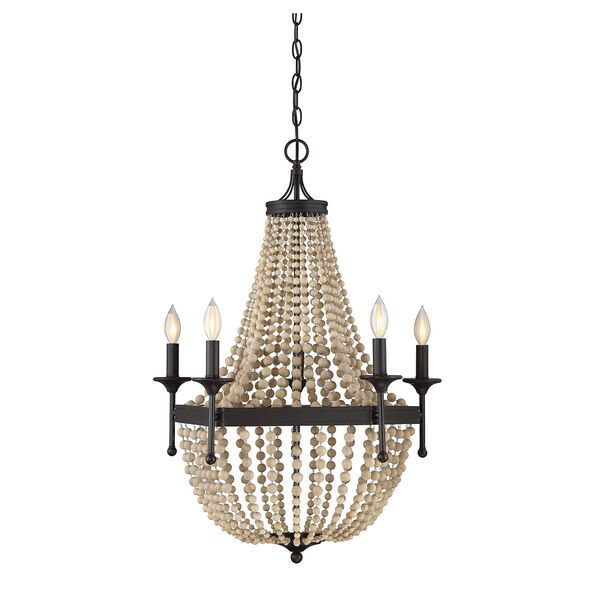 Hayden Oil Rubbed Bronze Five-Light Chandelier | Bellacor