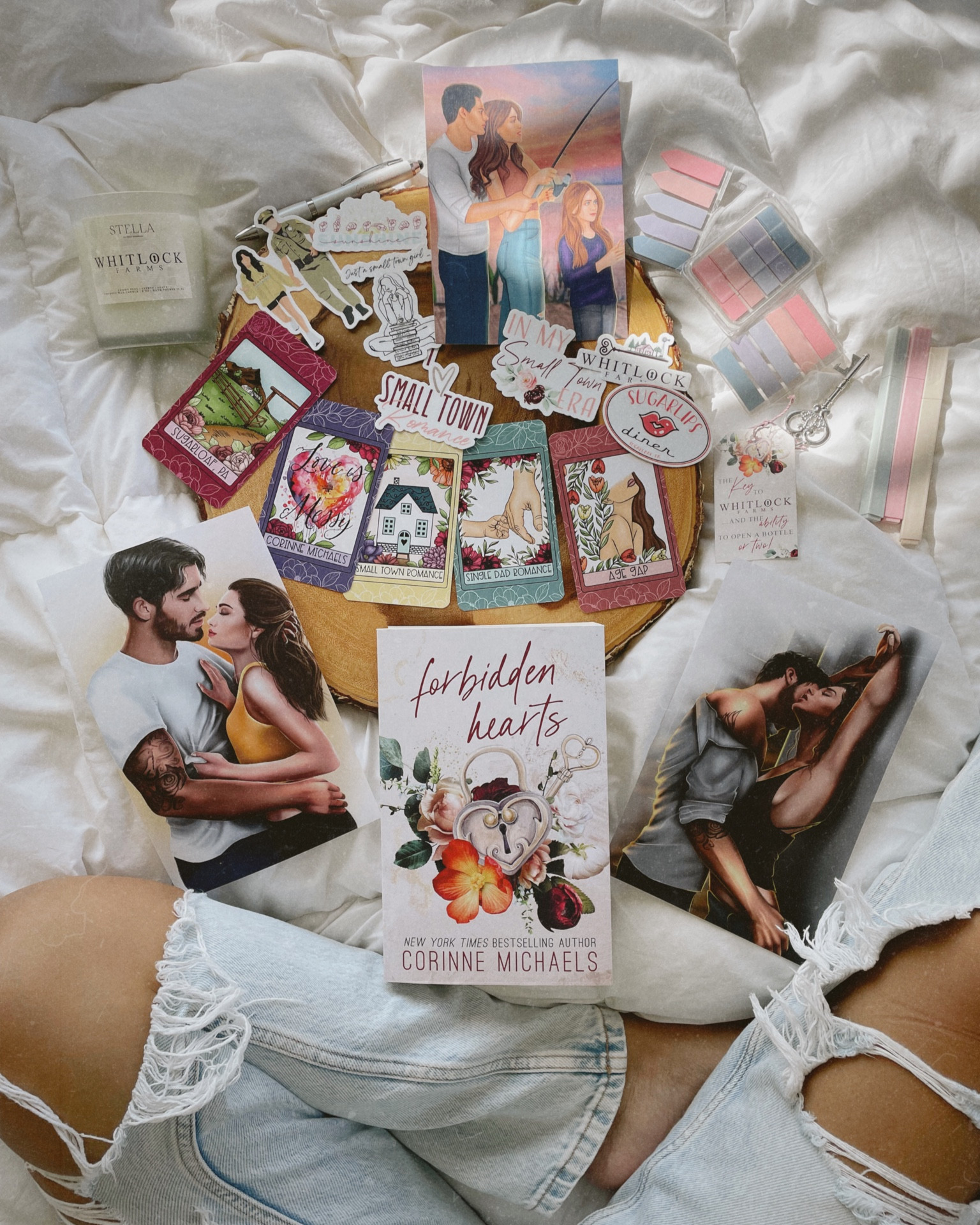 My excitement knows no bounds over this beautiful PR box from Valentine PR and Corinne Michaels! I already started reading the book, and I AM HOOKED! There’s even a crossover from Cloverleigh Farms by Melanie Harlow!

“I knew you’d destroy me. I just didn’t know it would feel so good.”

IF YOU LIKE
😏 Age Gap Romance
🤩 Grumpy x Sunshine
👨‍👧 Single Dad x Nanny
👮🏼‍♂️ Boss’s Daughter
🏘️ Small Town Romance
🤫 Forbidden Romance
🥰 Forced Proximity
🧏🏻‍♀️ ASL Rep
🙌🏽 No Third-Act Breakup

I’m also so in love with Stella Candle Co Whitlock Farms candle! It smells HEAVENLY! I currently have it next to me so I can keep inhaling all the goodness. 😍

And as always, Lyla June Co does a phenomenal job with her Tarot Trope Cards!

This book went live yesterday, so make sure you run to get your copy! 🏃🏽‍♀️#LTKfit

#LTKunder100 #LTKFind