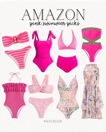 Amazon pink swimwear 💗🌸 Amazon resort wear / Amazon swim / Amazon swimwear / Amazon bikinis / Amazon resortwear / Amazon vacation outfits / Amazon swimsuits 

#LTKtravel #LTKswim #LTKfindsunder100