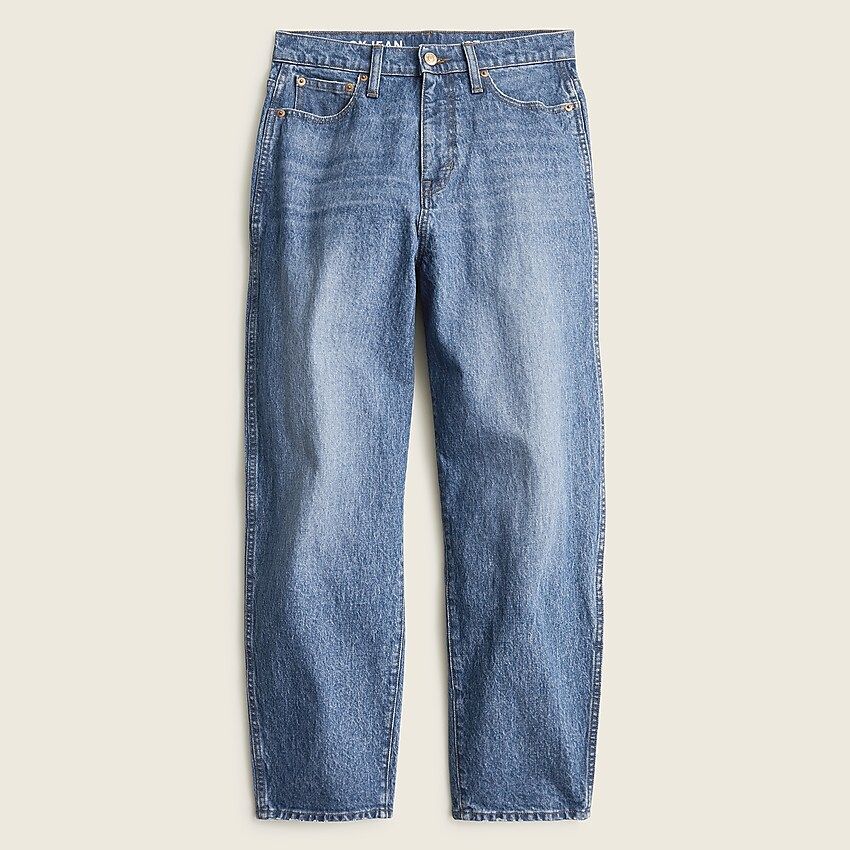 High-rise Peggy tapered jean in Authentic Blue wash | J.Crew US