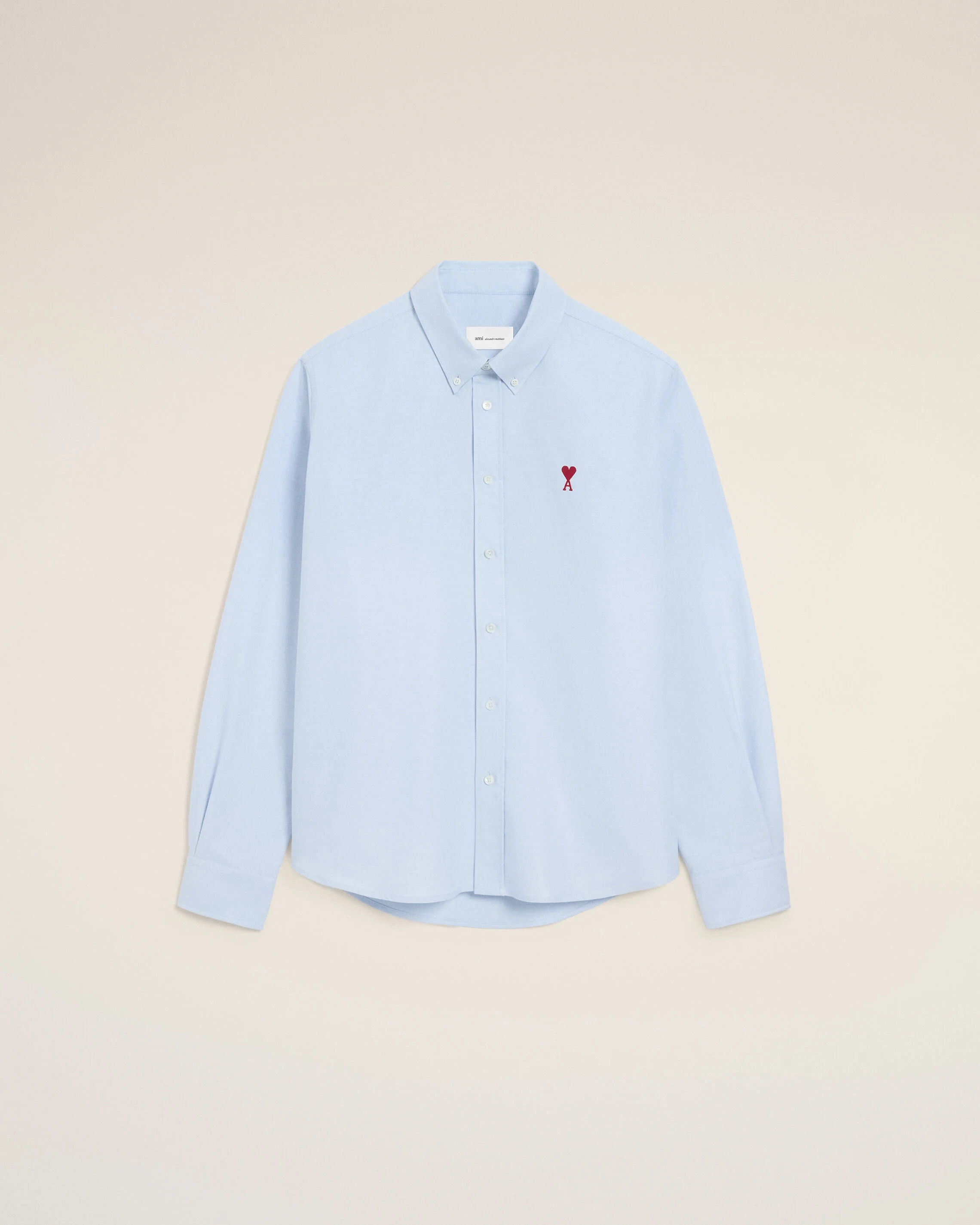 Sky Blue Button-Down Ami De Coeur Shirt | AMI PARIS | AMI Paris FR
