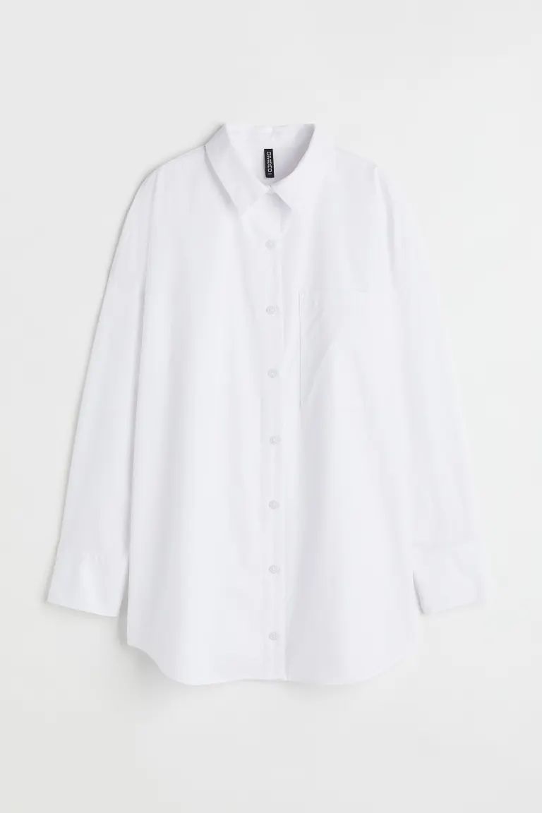 Oversized Poplin Shirt | H&M (US + CA)