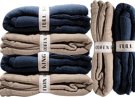 ECOHomes Bed Sheet Organizer and Storage Label Bands | Sheets Set Organizers for Linen Closet - E... | Amazon (US)