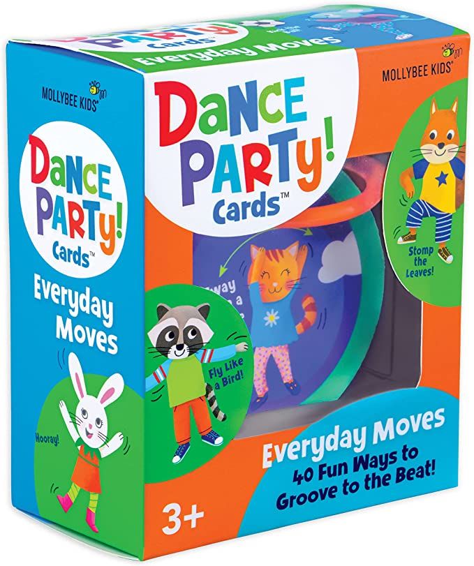 MOLLYBEE KIDS Preschool Dance Party Cards Everyday Moves, Gifts for Ages 3+ | Amazon (US)