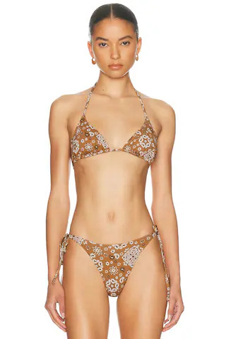Signature Swim Triangle Bikini Top | FWRD 