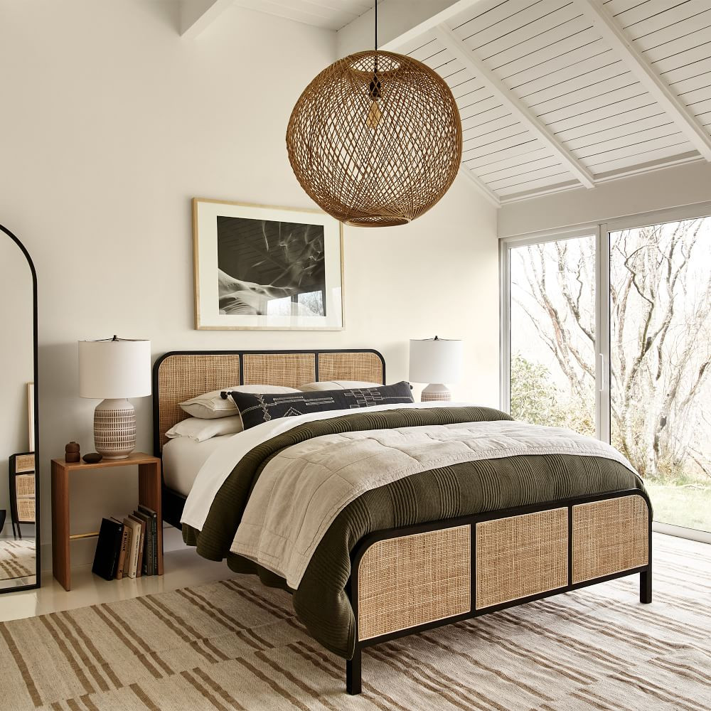 Modern Rattan Bed | West Elm (US)