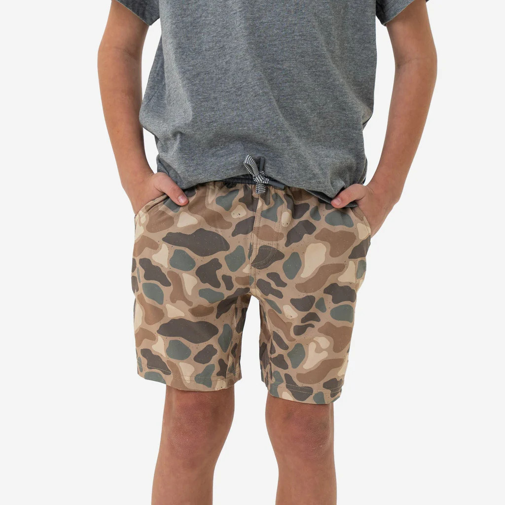 Youth Athletic Short - Pintail Camo | BURLEBO