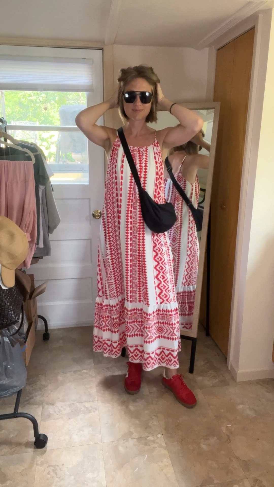 Today’s “stay cool” outfit for at the salon! In my true size 9 in this dress (so flowy and fully lined/not see through) and true size 9 sneakers  

#LTKFindsUnder50 #LTKStyleTip #LTKOver40
