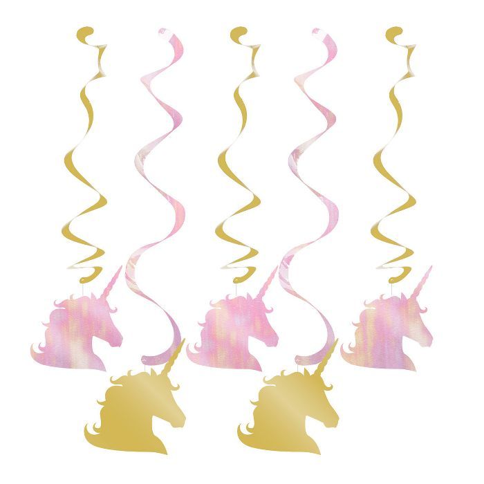5ct Unicorn Sparkle Dizzy Danglers | Target