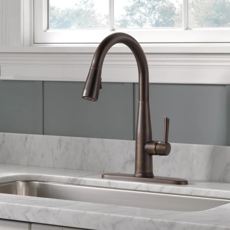 Essa Pull Down Single Handle Kitchen Faucet with MagnaTite Docking and Touch2O Technology | Wayfair North America