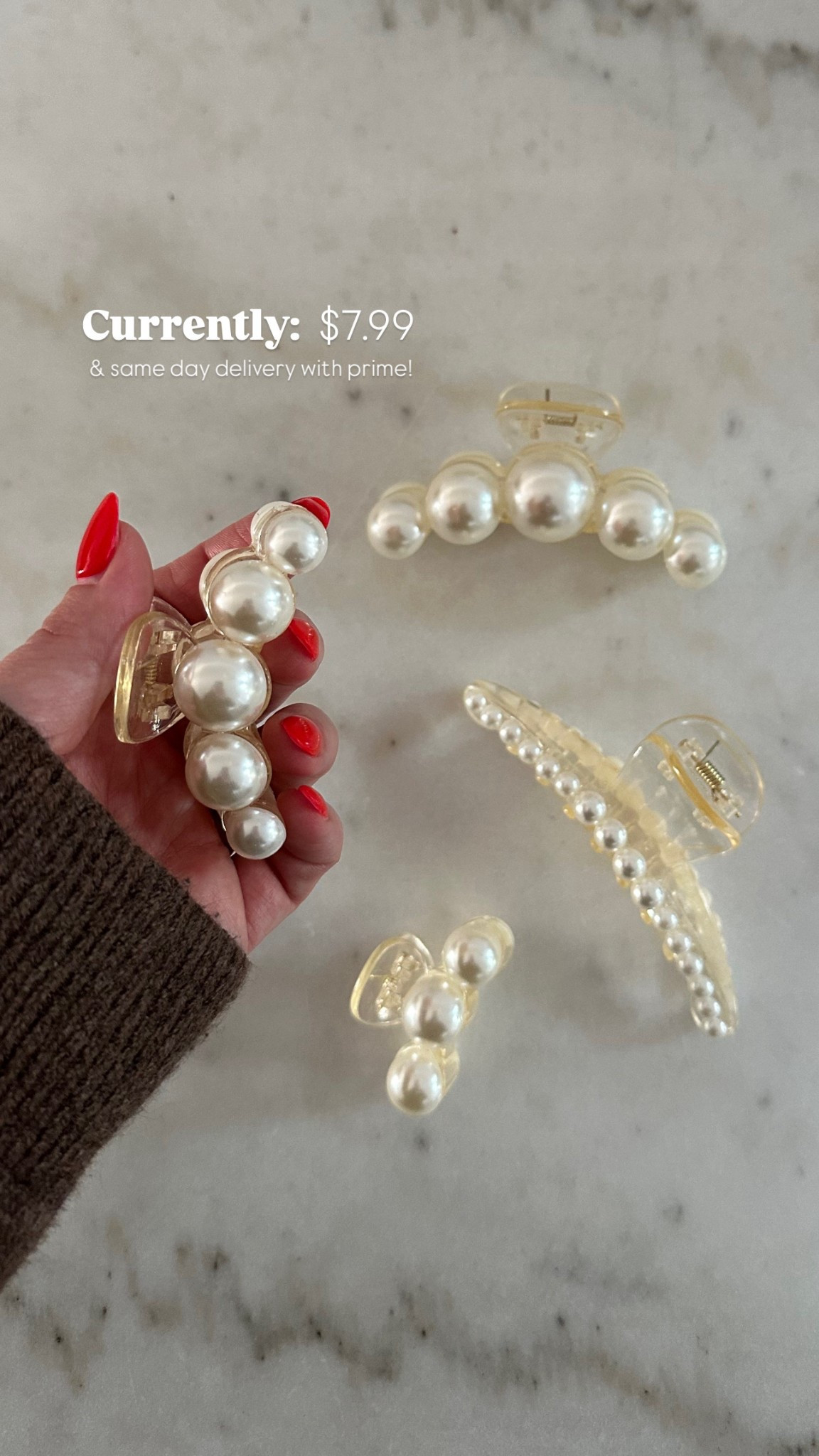 Large Pearl Hair Claw Clips for Women Girls, Hair Barrette Clamps for Thick Thin Hair, Fashion Hair Accessories Headwear Styling Tools, hair accessories, hair accessory, Amazon, Amazon find, 

#LTKBeauty #LTKStyleTip #LTKFindsUnder50