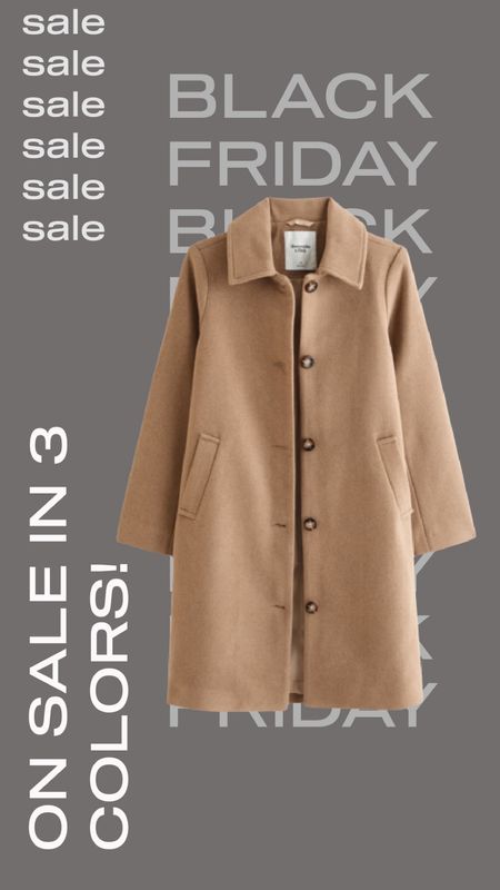 Abercrombie wool blend mod women’s coat. Comes in 3 colors. Black Friday deals/sales 

#LTKbeauty #LTKGiftGuide #LTKsalealert