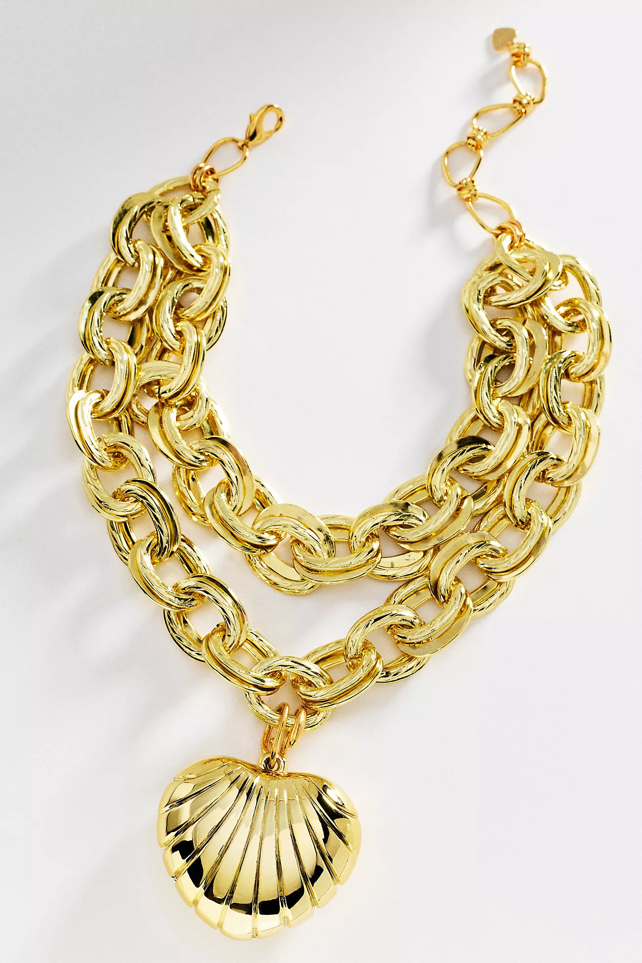 Chunky Heart Link Necklace | Anthropologie (US)
