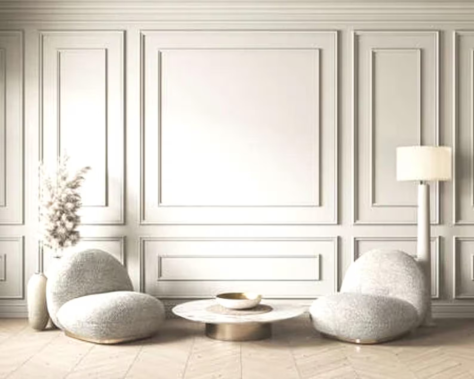 Decorative Wainscot Panel, Wall Moulding Design, Ready Cut Molding Kit - Etsy | Etsy (US)