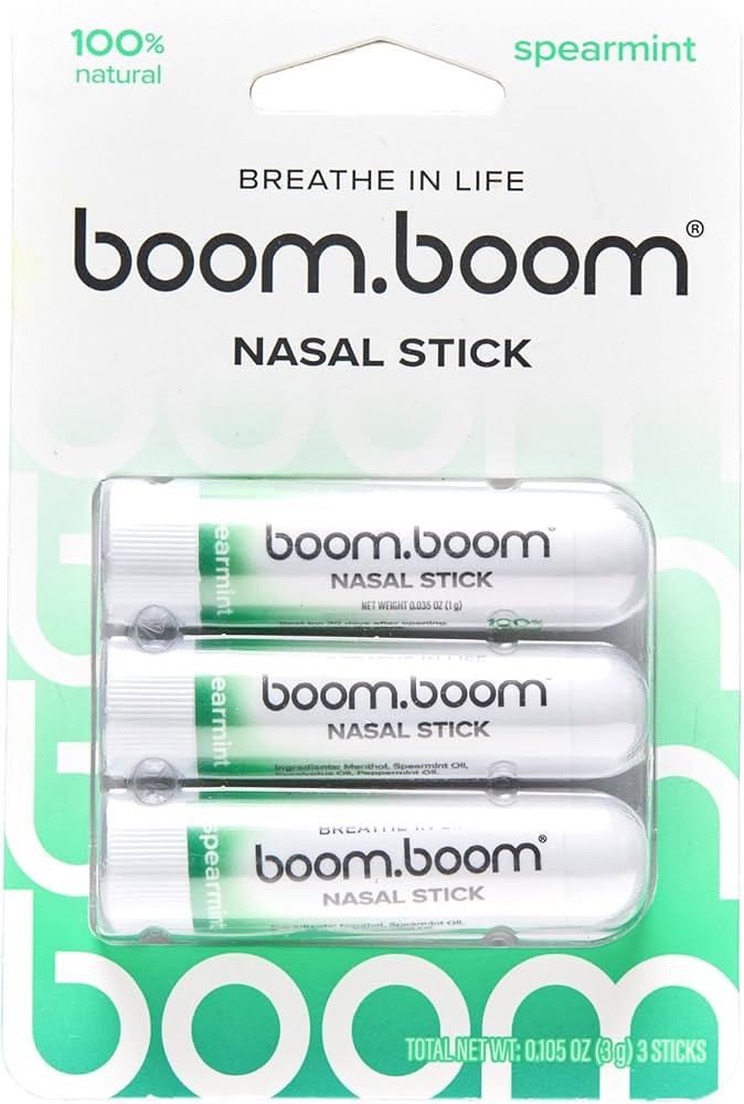 BoomBoom Nasal Stick | Vapor Flow Technology | Cool Refreshing Sensation | Natural Mood Boost | S... | Amazon (US)