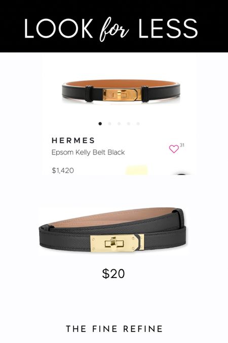 Look for Less: Hermes designer inspired belt 

#LTKfindsunder50 #LTKstyletip #LTKbeauty