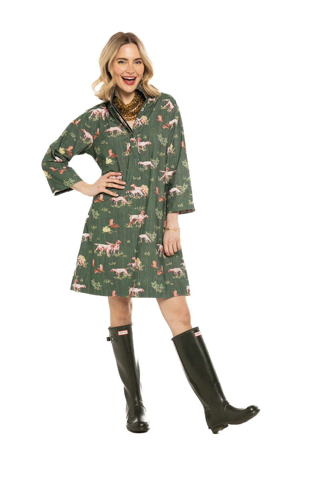 Arden Dress Cord Dogs on the Hunt | Holly Shae