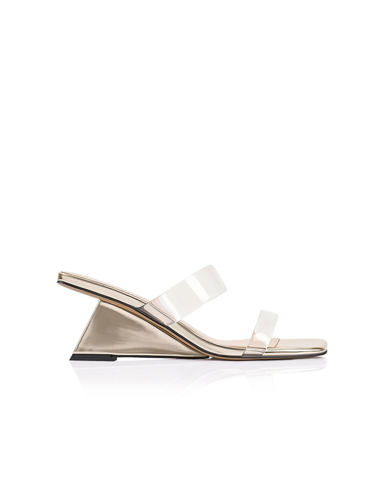 WOMEN'S Bambi Metallic Leather Wedge Sandal SANDAL | David Jones (Australia & New Zealand)