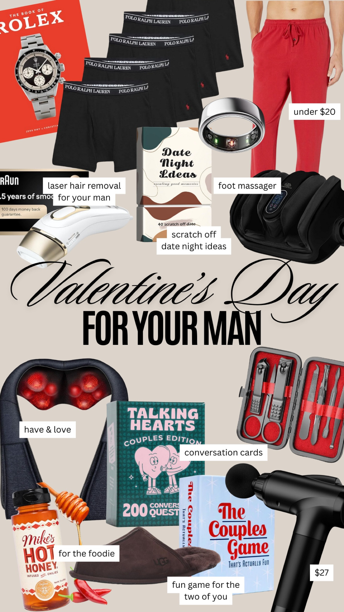 Fun Valentine’s Day gifts for your man ❤️

#LTKFindsUnder100 #LTKGiftGuide #LTKMens