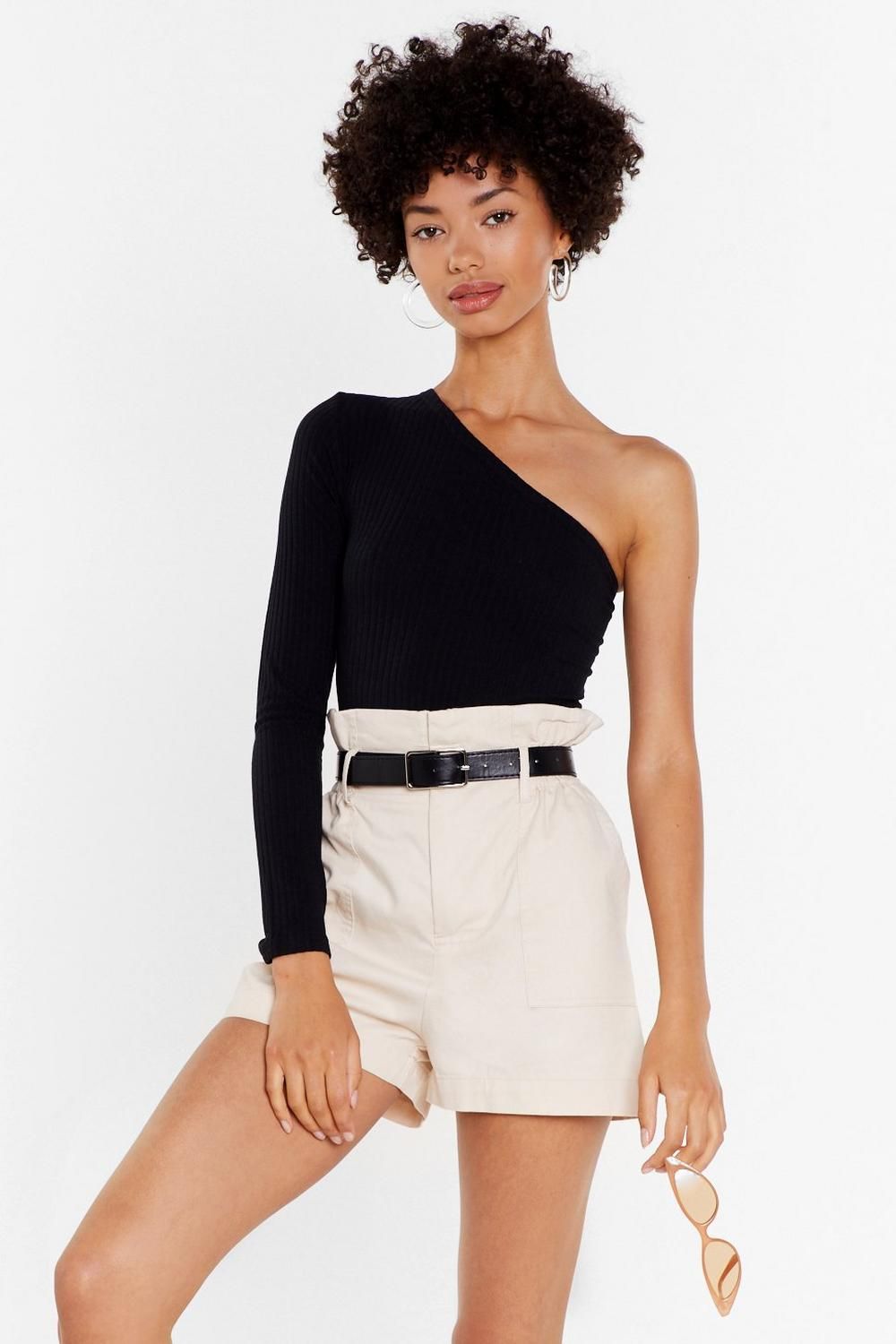 She's the One Shoulder Ribbed Bodysuit | NastyGal (US & CA)