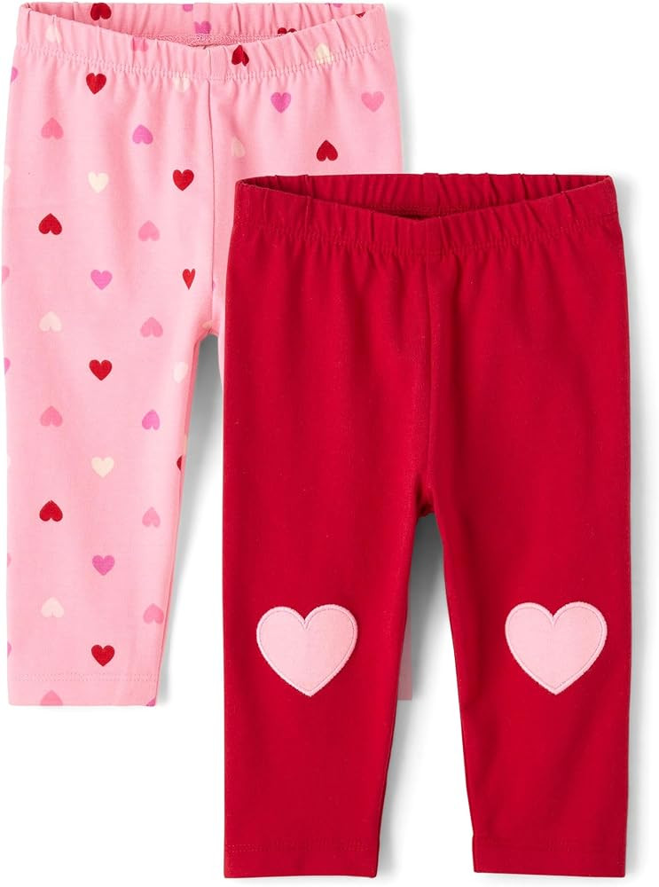 The Children's Place Baby Girls' and Newborn Knit Pull on Pants | Amazon (US)