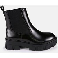 Black Chunky Lego Sole Chelsea Boots | Missguided (US & CA)